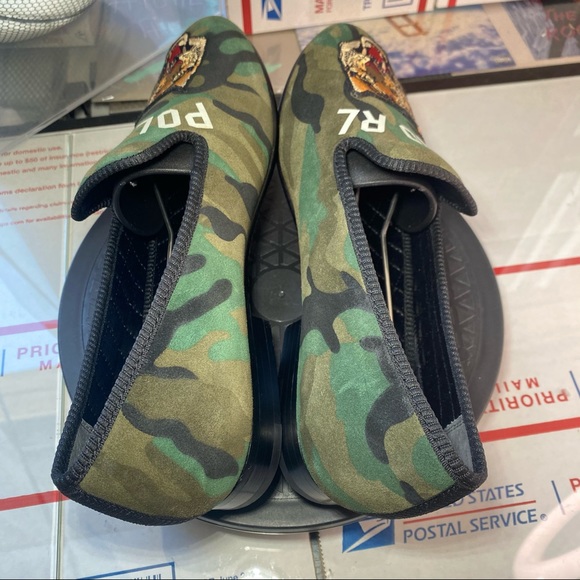 🆕 Polo Ralph Lauren	Paxton Camo Suede Slipper - Picture 8 of 12